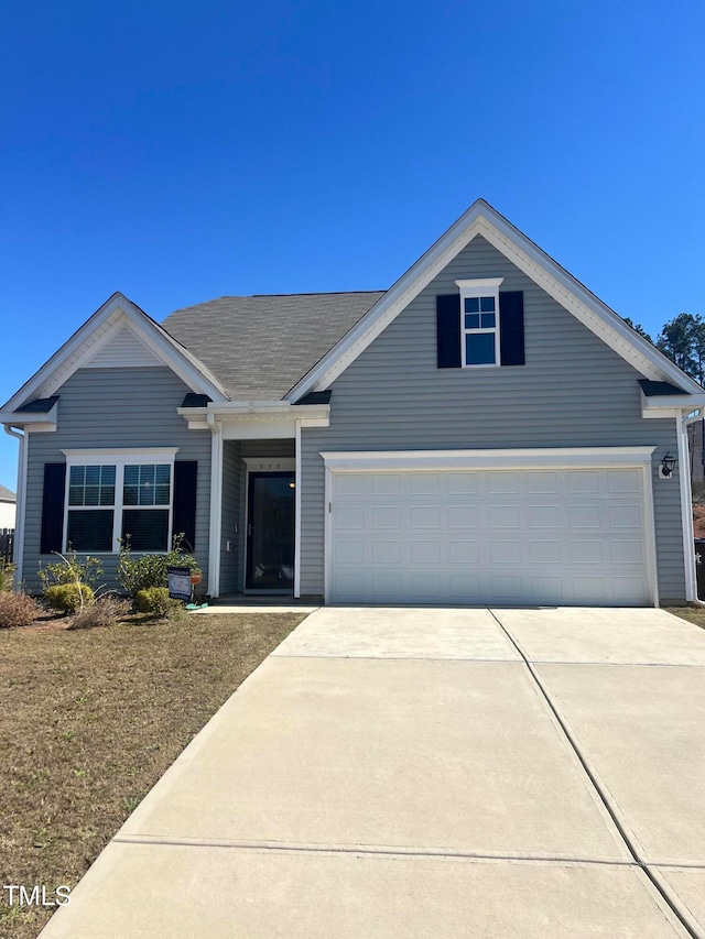 ranch-style home with a garage