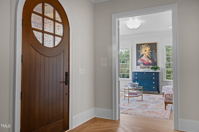 view of foyer entrance