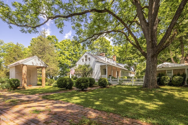 6720 Mebane Oaks Rd, Mebane, NC 27302 - view of yard featuring covered porch