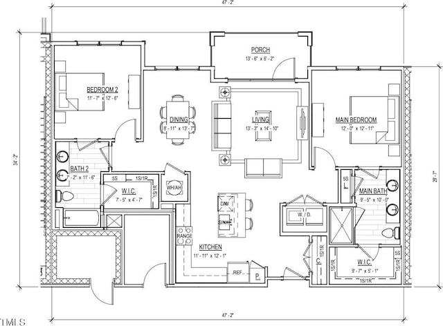 400 Blackwell Dr Unit 101, Chapel Hill, NC 27514 - plan