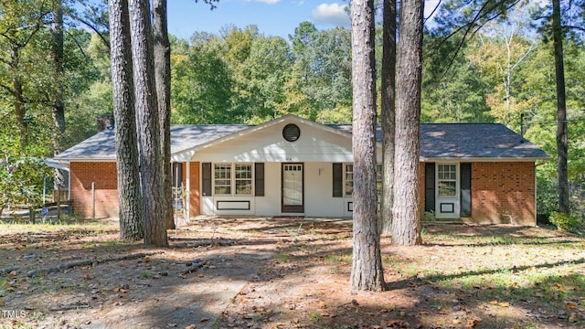 view of ranch-style house