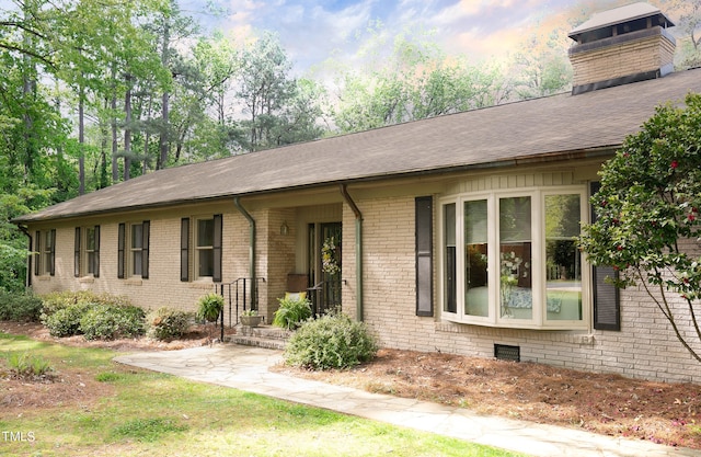 view of ranch-style home