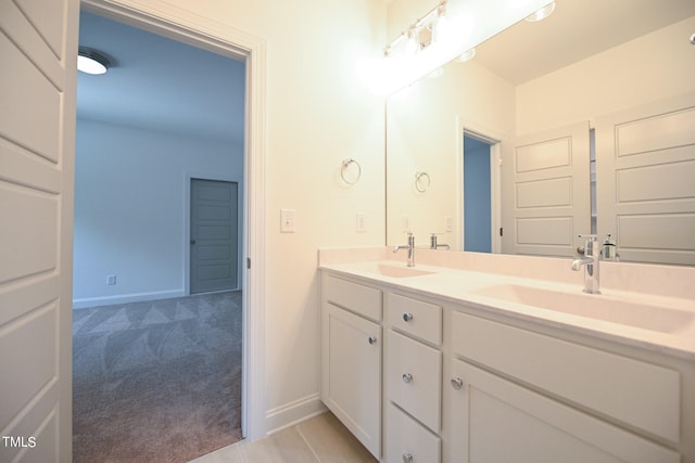 bathroom with vanity