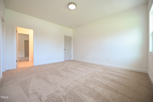 view of carpeted empty room