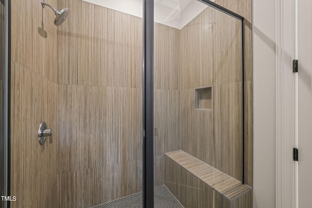 bathroom with walk in shower