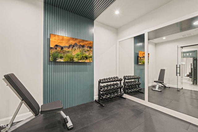 view of exercise room