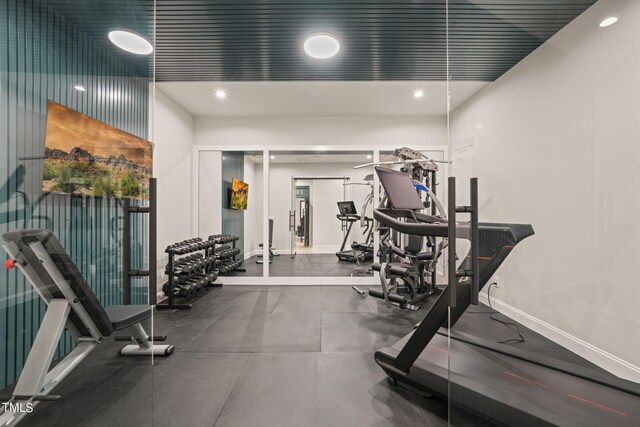 view of exercise room