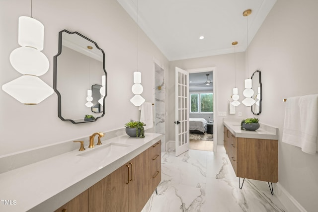 bathroom with vanity