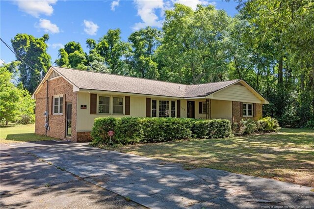 view of ranch-style home