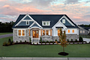 view of front of house with a lawn