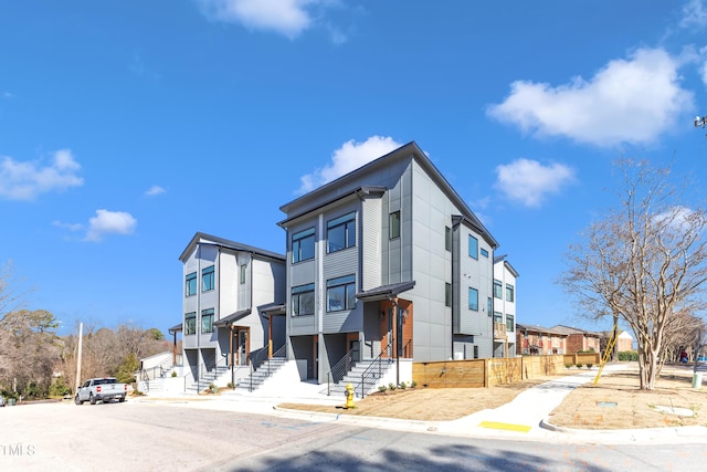 view of property with a residential view