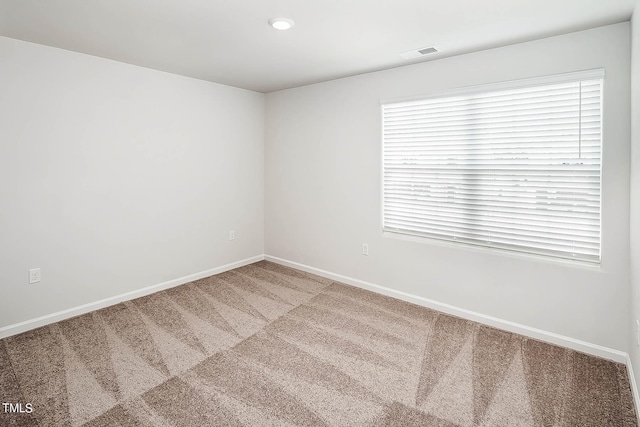 view of carpeted empty room