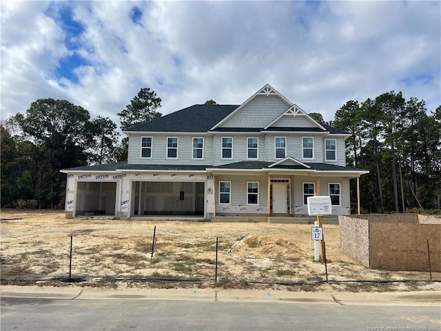 view of front of house with covered porch