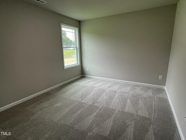 unfurnished room featuring carpet