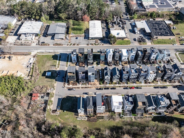 aerial view featuring a residential view