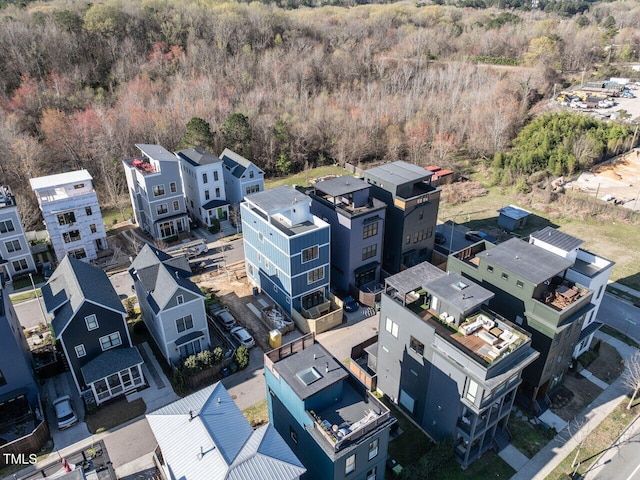 drone / aerial view featuring a residential view