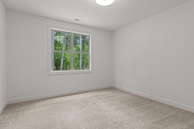 view of carpeted empty room