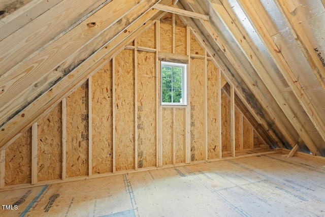 view of attic