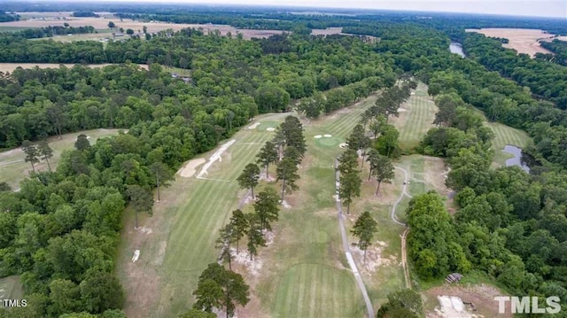 drone / aerial view with a rural view