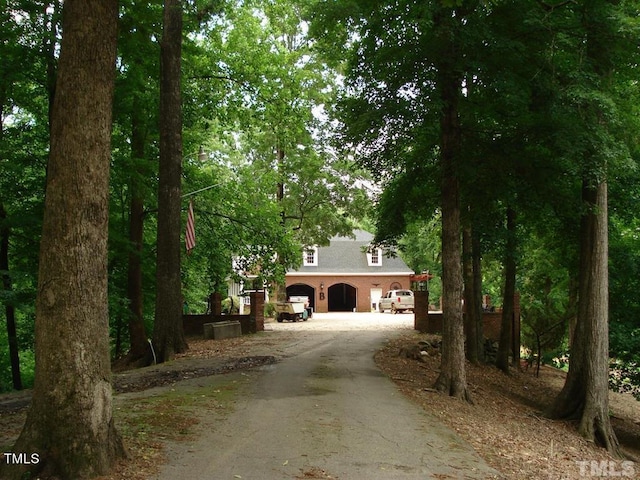 view of front of house featuring a garage