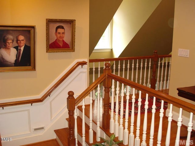 view of stairs