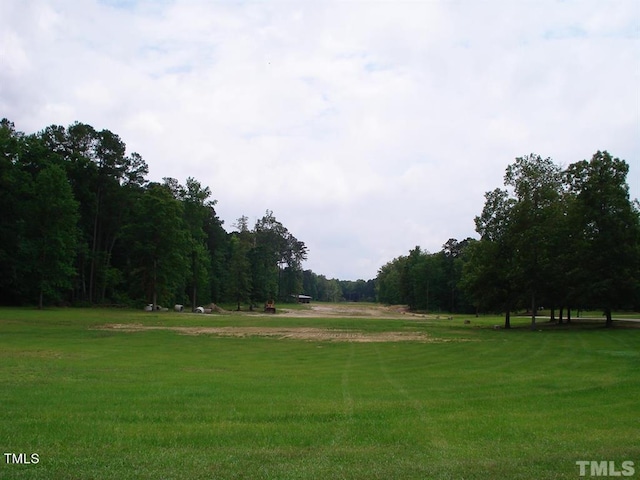 view of property's community with a yard