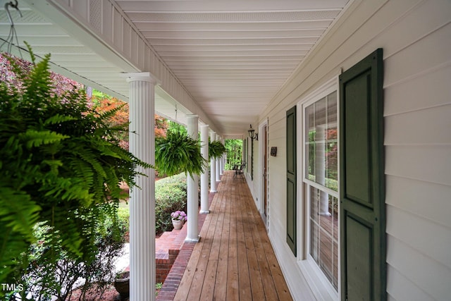 view of wooden terrace