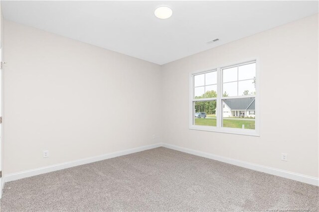 view of carpeted empty room