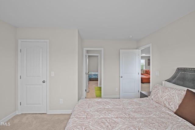 bedroom featuring carpet flooring