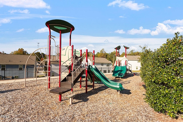 view of jungle gym