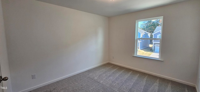 view of carpeted empty room