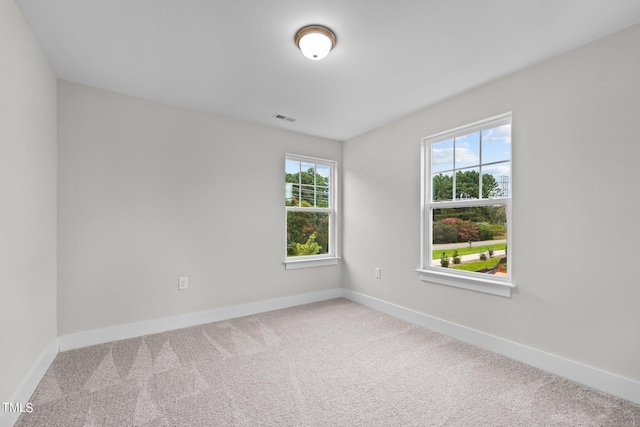 view of carpeted empty room