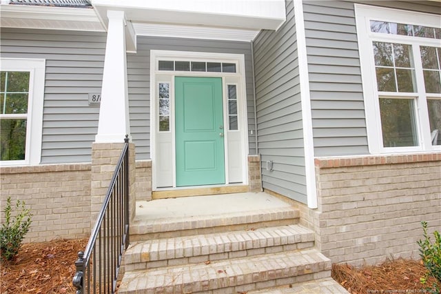 816 Red Hawk Pl, Vass, NC 28394 - view of exterior entry featuring brick siding