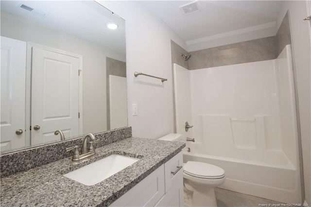 816 Red Hawk Pl, Vass, NC 28394 - full bath with vanity,  shower combination, and recessed lighting
