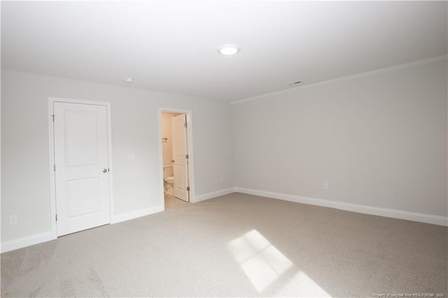 view of carpeted empty room