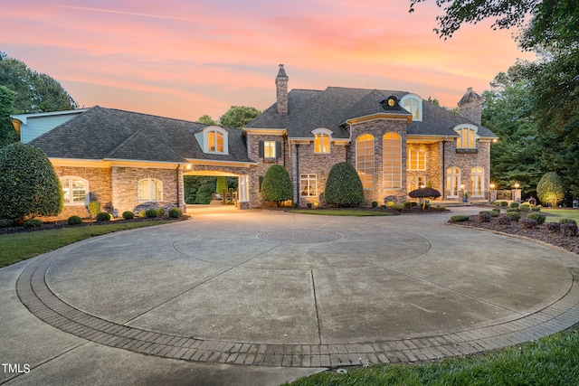 view of french country style house