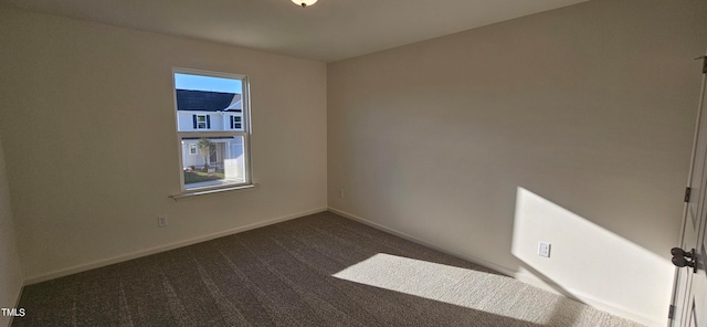 view of carpeted empty room