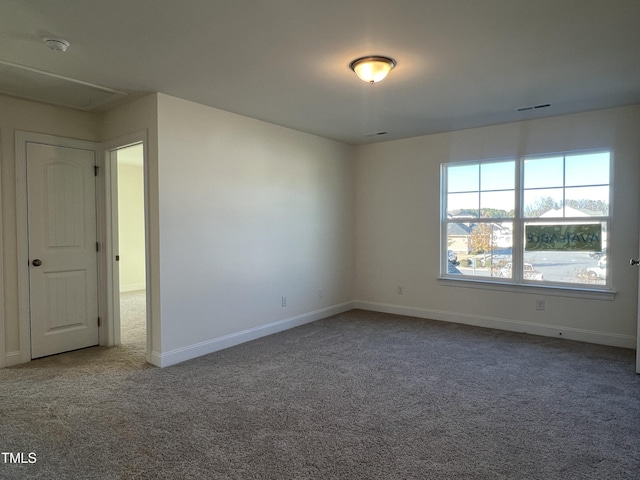 view of carpeted empty room