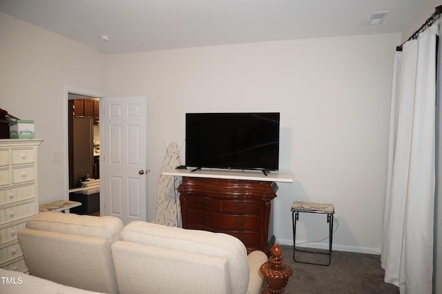 bedroom with carpet floors