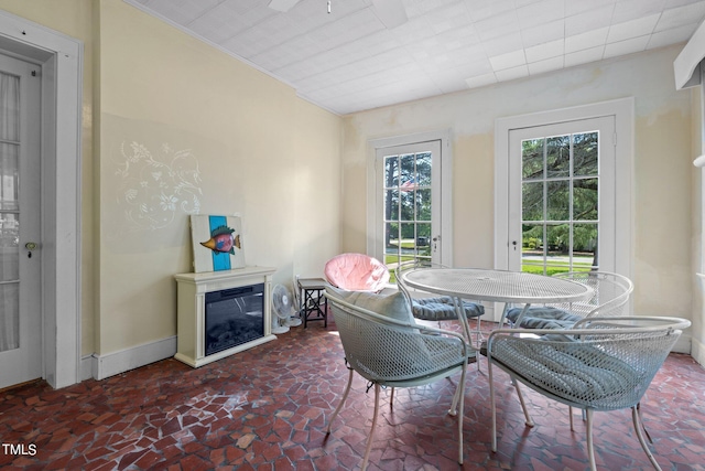 view of dining area