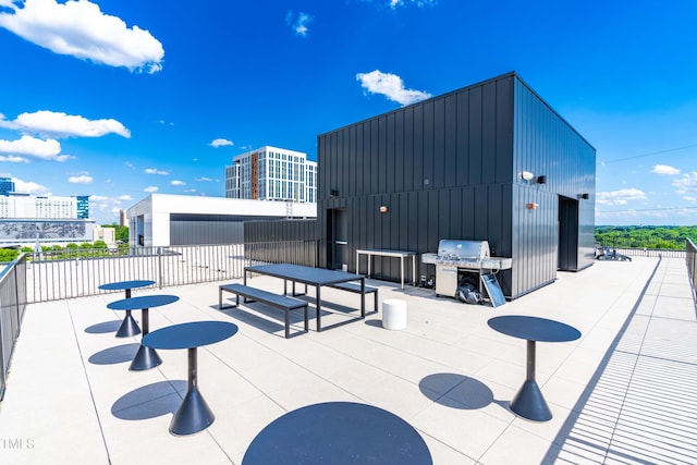 view of patio / terrace featuring grilling area