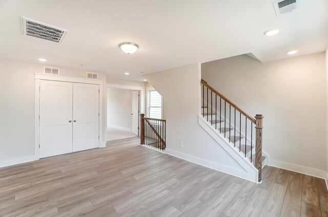 2023 Seneca Dr Lot 32, Raleigh, NC 27604 - spare room with light hardwood / wood-style floors