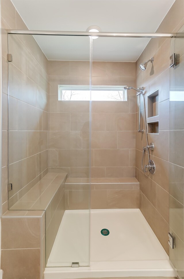 2023 Seneca Dr Lot 32, Raleigh, NC 27604 - bathroom featuring a shower with door