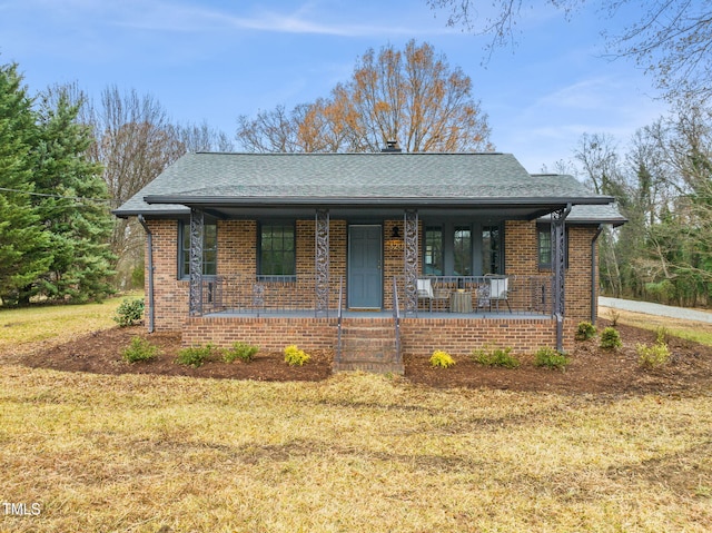 view of front of home with a porch