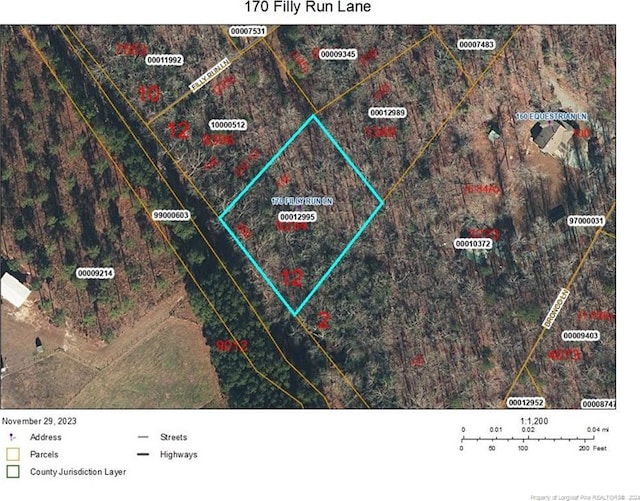 170 Filly Run Ln, Carthage NC, 28327 land for sale