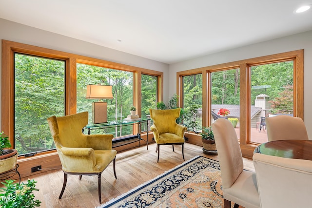 view of sunroom / solarium