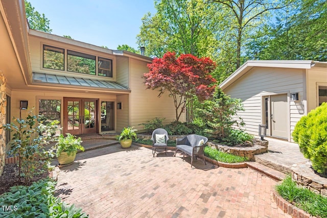 view of patio / terrace with french doors