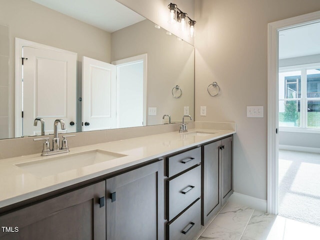 bathroom with vanity