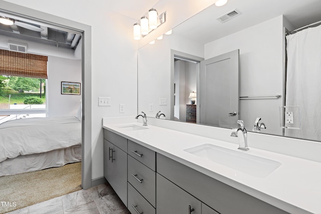 bathroom with vanity