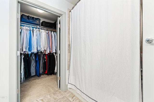 view of closet